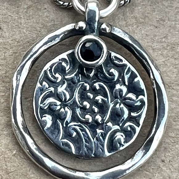 Sundance NEW $188 Sterling Silver Israel Pendant 16-1/2" Chain Pendant Necklace - Picture 3 of 12